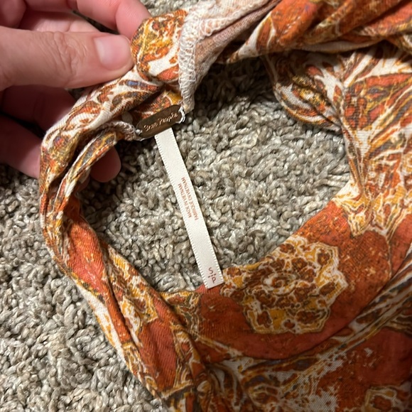 Free People Annabelle Mock Neck Tunic/Dress Mauve Combo Size Small - Picture 10 of 11